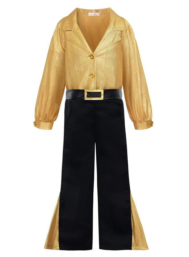 ReliBeauty Kids 70s Boys Disco Costume 140 - Image 1